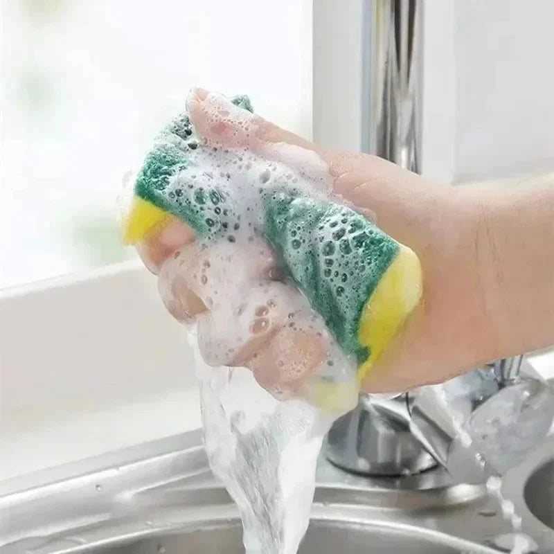 Double-Sided Magic Cleaning Sponge – Rust & Stain Remover for Kitchen - P's One-Stop Shop 