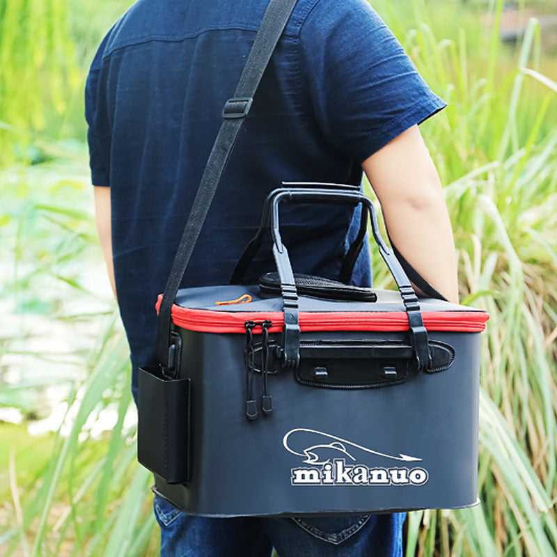 EVA Portable Fishing Bag Folding Thicken Live Fishing Box Tank Bucket Camping Fishing Tackle Fishbox Storage Bag - P's One-Stop Shop 