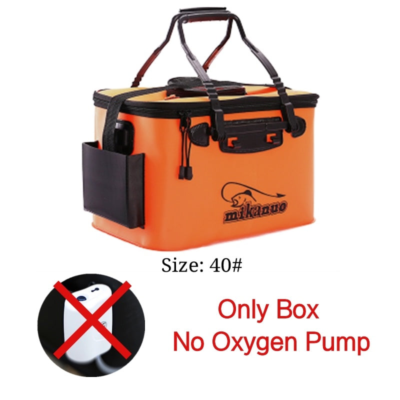 EVA Portable Fishing Bag Folding Thicken Live Fishing Box Tank Bucket Camping Fishing Tackle Fishbox Storage Bag - P's One-Stop Shop 