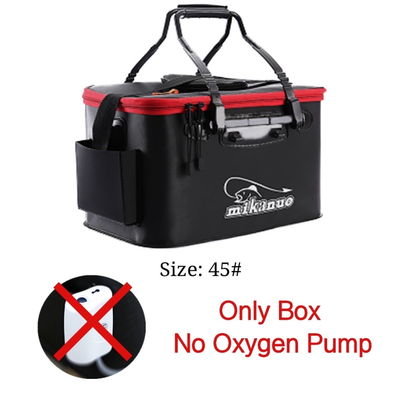 EVA Portable Fishing Bag Folding Thicken Live Fishing Box Tank Bucket Camping Fishing Tackle Fishbox Storage Bag - P's One-Stop Shop 
