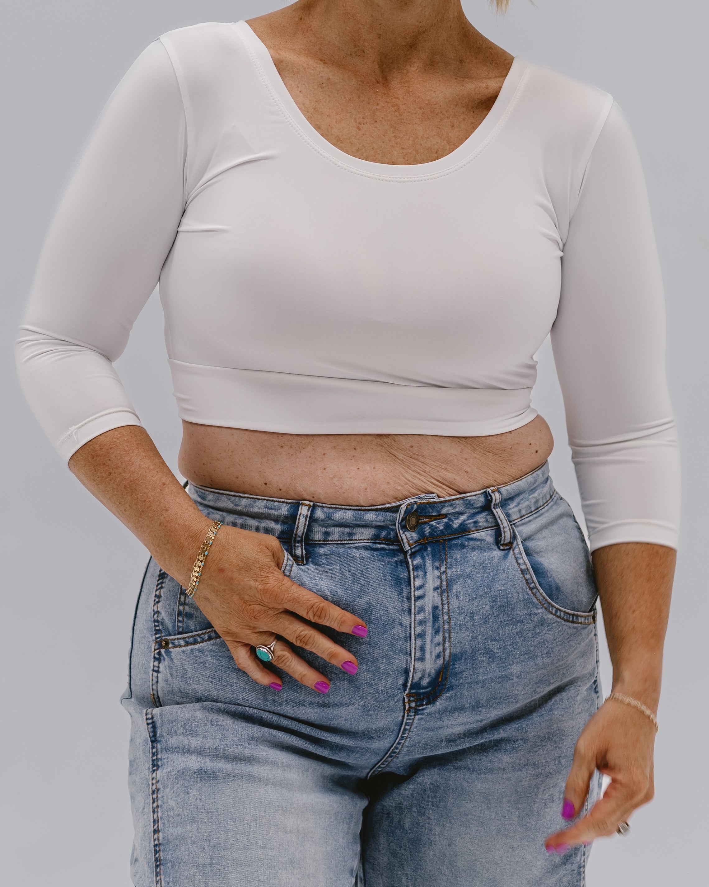 Elegant 3/4 Sleeve Halftee - P's One-Stop Shop 