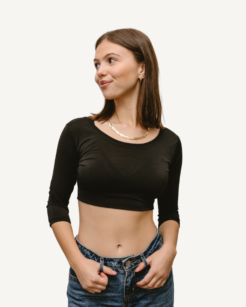Elegant 3/4 Sleeve Halftee - P's One-Stop Shop 