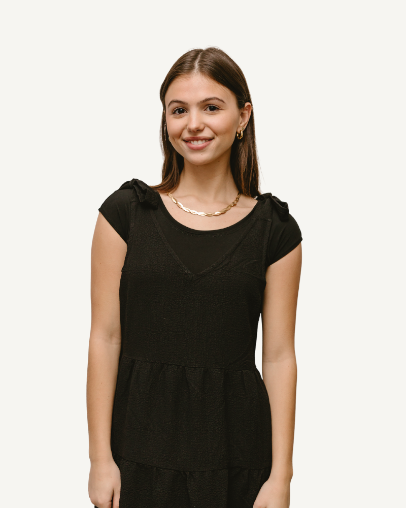 Elegant Basic Cap Sleeve Halftee - P's One-Stop Shop 