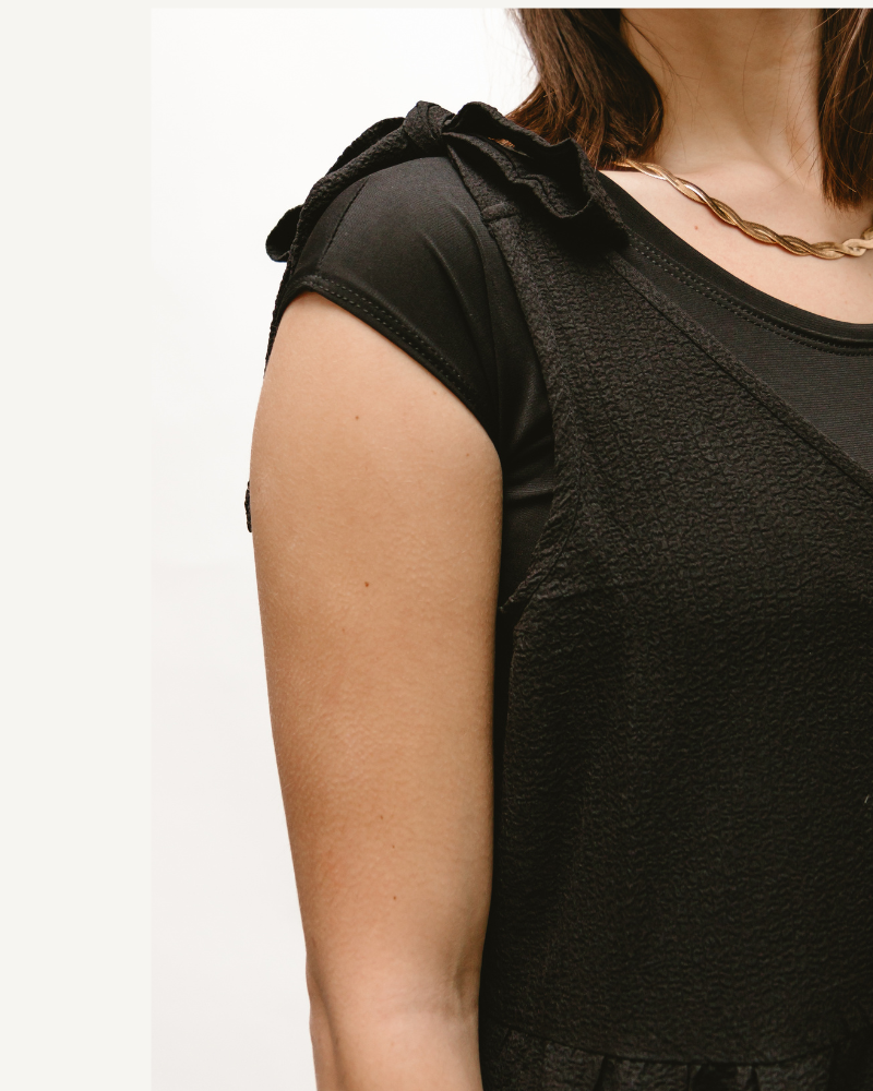 Elegant Basic Cap Sleeve Halftee - P's One-Stop Shop 