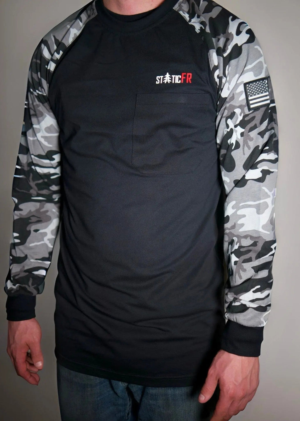 FR Camo Shirt - Black/Gray - P's One-Stop Shop 