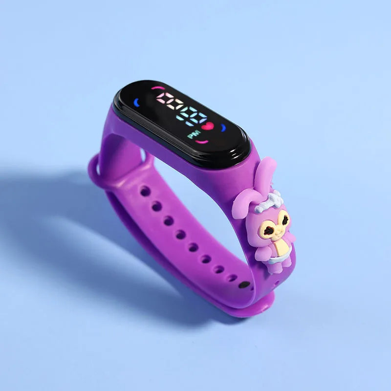 Fashion Mickey Children Watches For Girls Electronic Bracelet Sports Touch LED Spiderman Doll Kids Watch Women Waterproof Clock - P's One-Stop Shop 