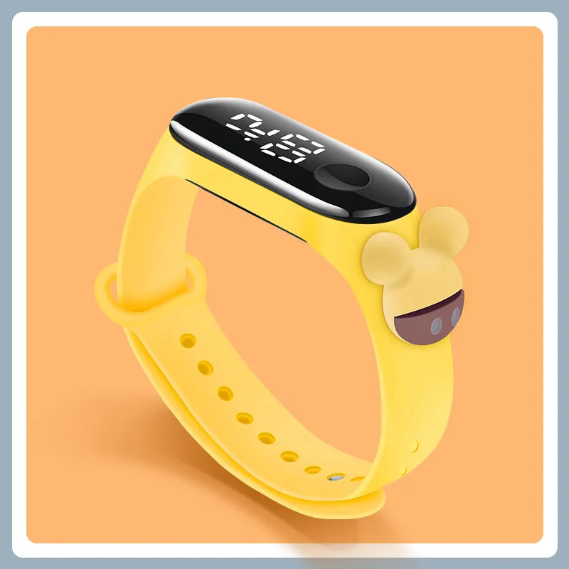 Fashion Mickey Children Watches For Girls Electronic Bracelet Sports Touch LED Spiderman Doll Kids Watch Women Waterproof Clock - P's One-Stop Shop 