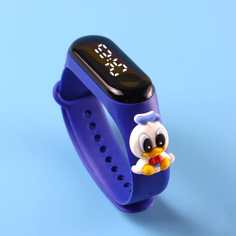 Fashion Mickey Children Watches For Girls Electronic Bracelet Sports Touch LED Spiderman Doll Kids Watch Women Waterproof Clock - P's One-Stop Shop 