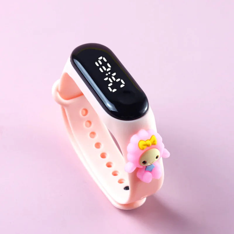 Fashion Mickey Children Watches For Girls Electronic Bracelet Sports Touch LED Spiderman Doll Kids Watch Women Waterproof Clock - P's One-Stop Shop 