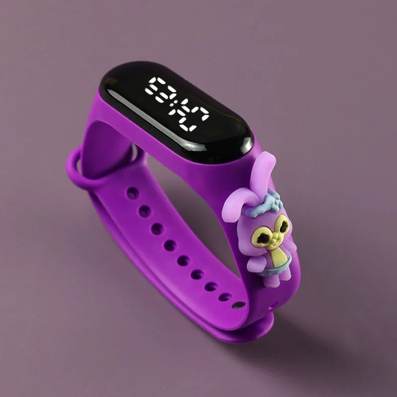 Fashion Mickey Children Watches For Girls Electronic Bracelet Sports Touch LED Spiderman Doll Kids Watch Women Waterproof Clock - P's One-Stop Shop 