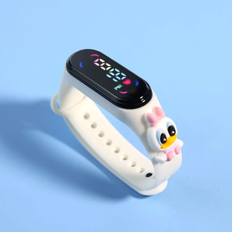Fashion Mickey Children Watches For Girls Electronic Bracelet Sports Touch LED Spiderman Doll Kids Watch Women Waterproof Clock - P's One-Stop Shop 
