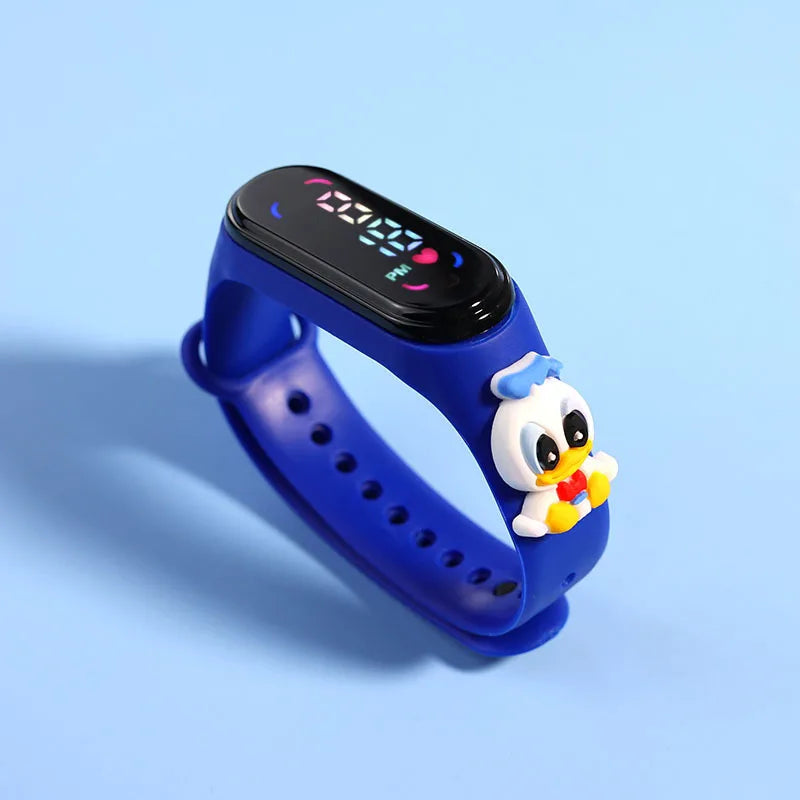 Fashion Mickey Children Watches For Girls Electronic Bracelet Sports Touch LED Spiderman Doll Kids Watch Women Waterproof Clock - P's One-Stop Shop 