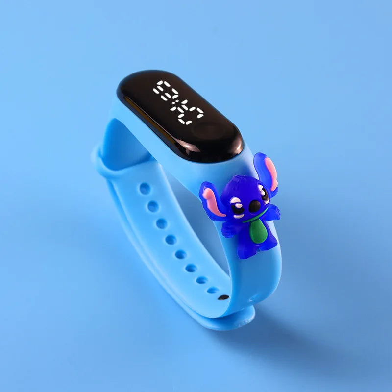 Fashion Mickey Children Watches For Girls Electronic Bracelet Sports Touch LED Spiderman Doll Kids Watch Women Waterproof Clock - P's One-Stop Shop 