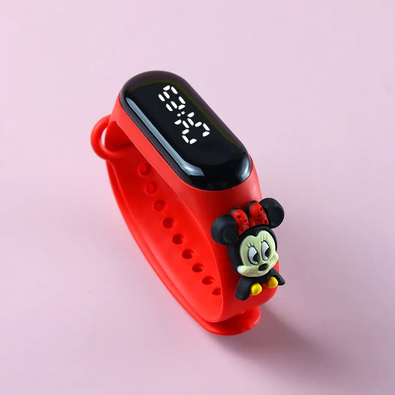 Fashion Mickey Children Watches For Girls Electronic Bracelet Sports Touch LED Spiderman Doll Kids Watch Women Waterproof Clock - P's One-Stop Shop 