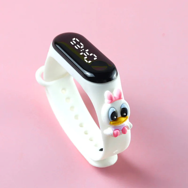Fashion Mickey Children Watches For Girls Electronic Bracelet Sports Touch LED Spiderman Doll Kids Watch Women Waterproof Clock - P's One-Stop Shop 