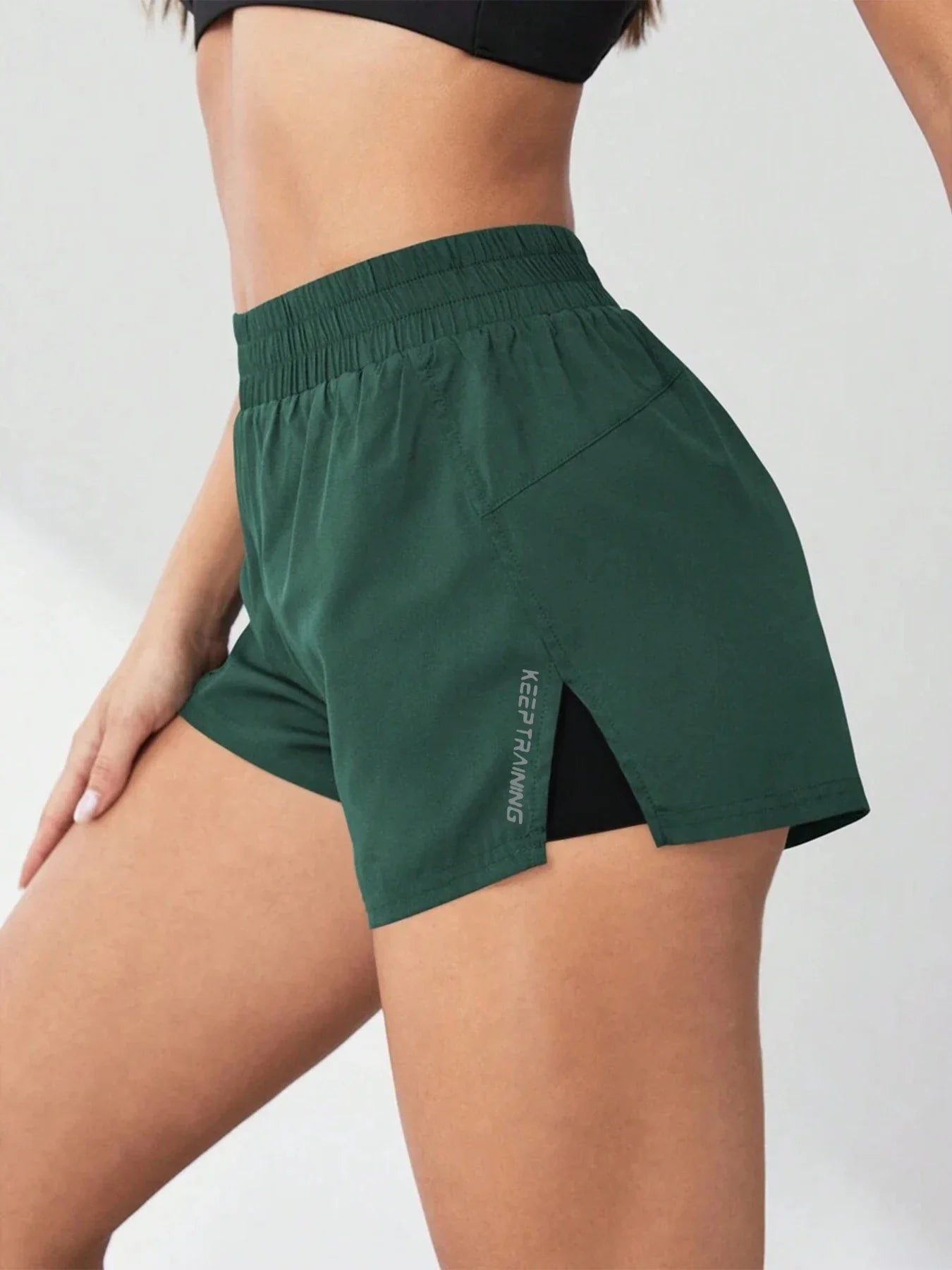 Faux Two-Piece Women's Anti-Exposure Yoga Shorts - P's One-Stop Shop 