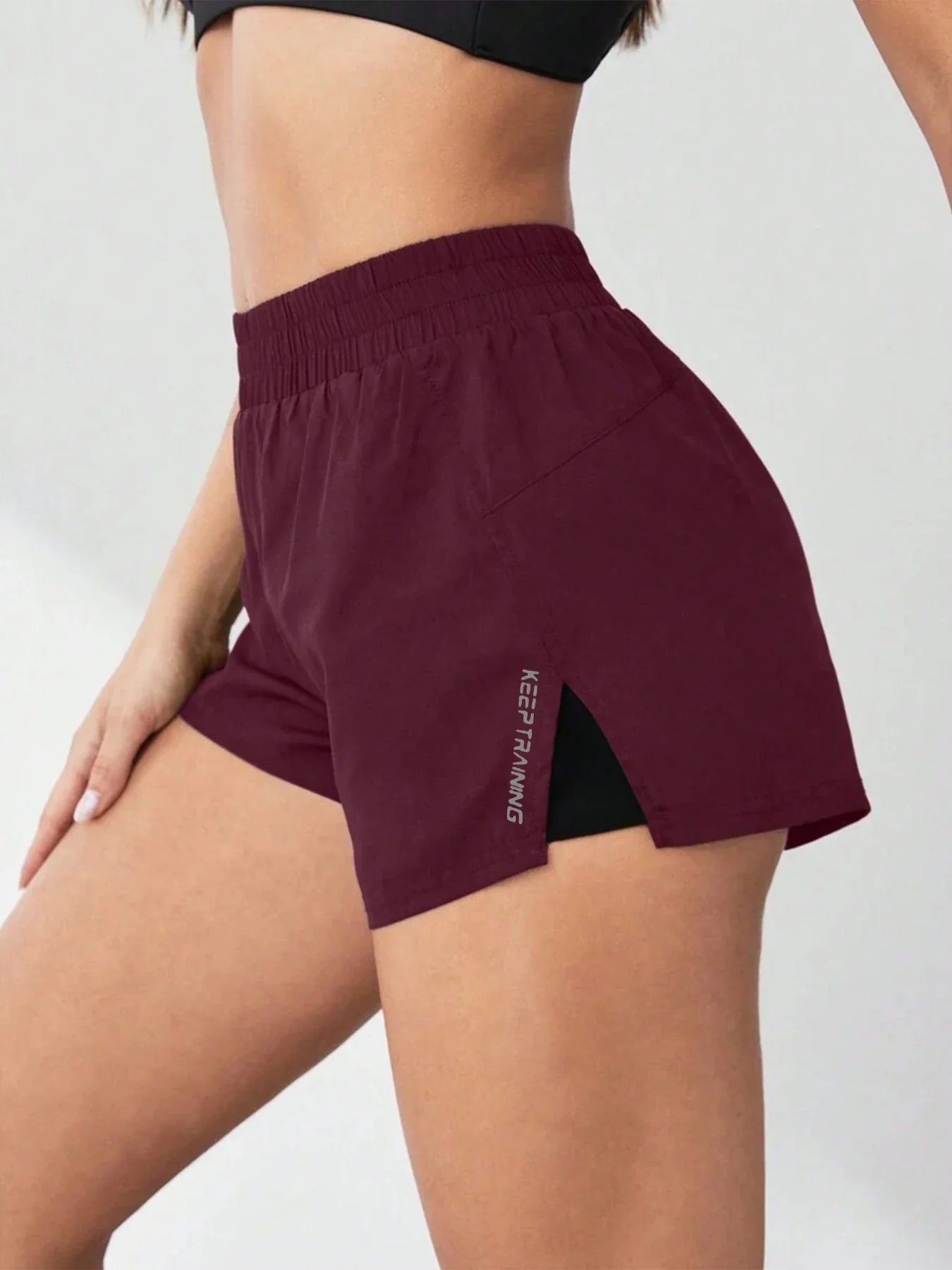 Faux Two-Piece Women's Anti-Exposure Yoga Shorts - P's One-Stop Shop 