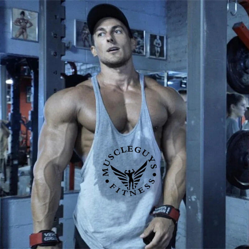 FlexFit Men's Muscle Gym Tank - Sleeveless Sportswear - P's One-Stop Shop 
