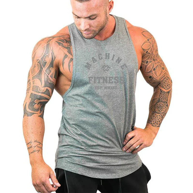 FlexFit Muscle Tank: Men's Cotton Workout Vest - P's One-Stop Shop 
