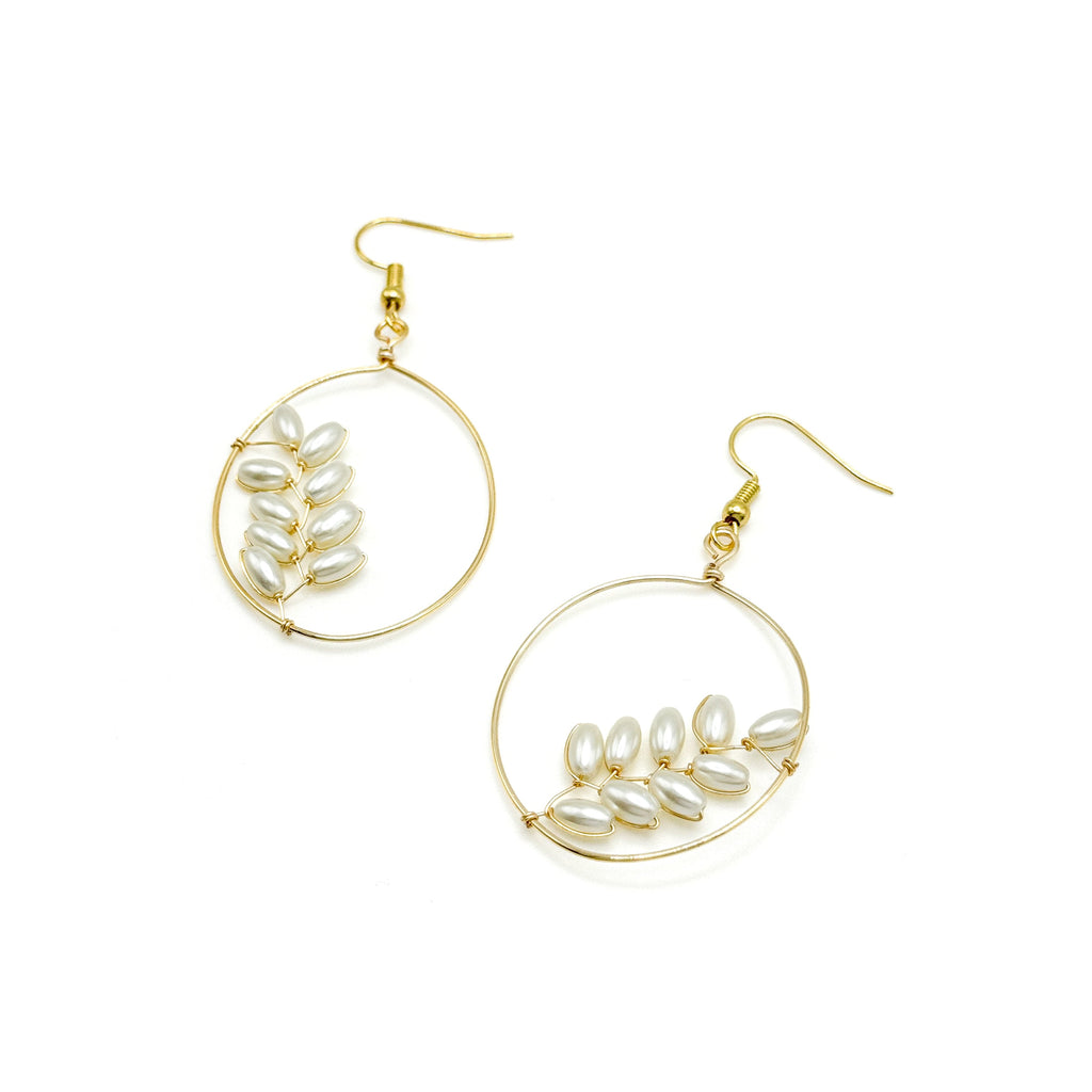 Flourish gold earrings - P's One-Stop Shop 