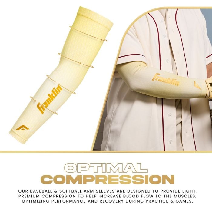 Franklin Premium Compression Arm Sleeves (2-Pack) – Performance Boost Sun Protection for Baseball Softball - P's One-Stop Shop 