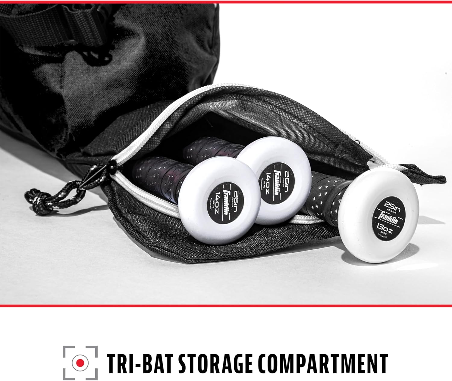 Franklin Sports Junior Baseball Equipment Bag - Stay Organized On and Off the Field - P's One-Stop Shop 