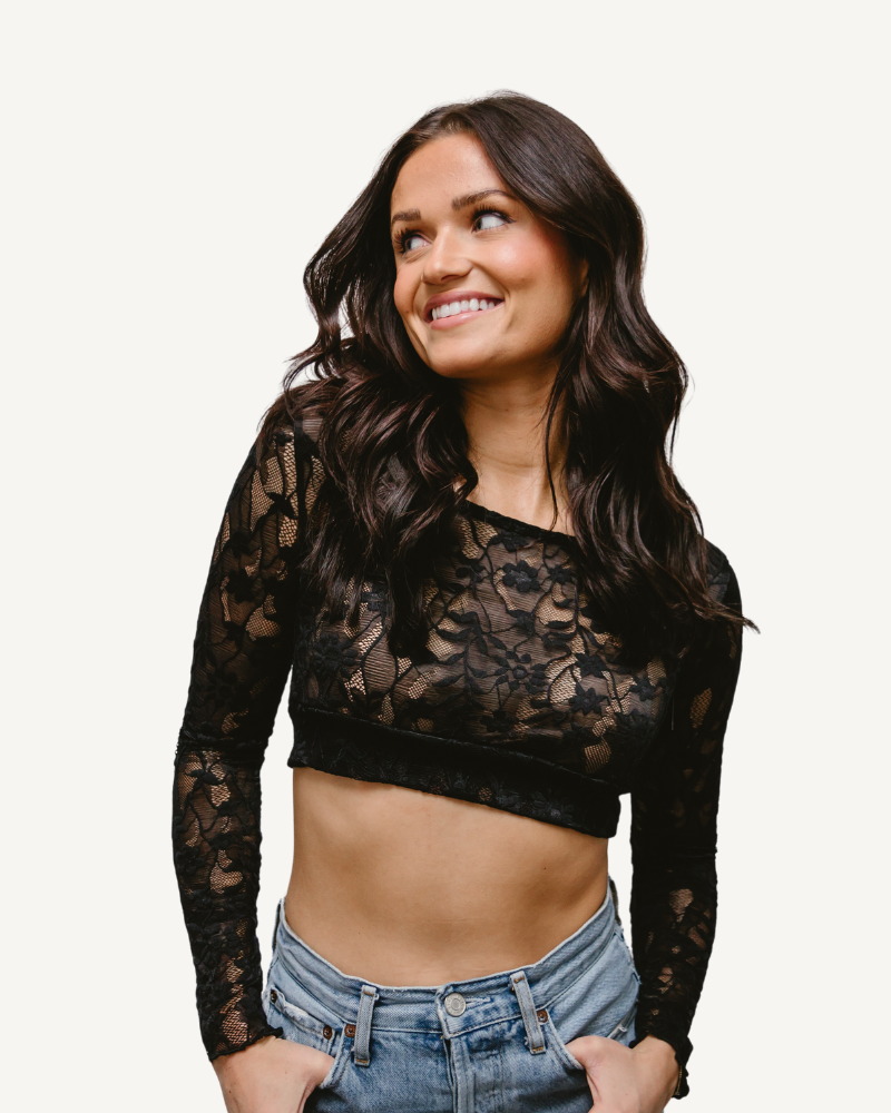 Full Lace Long-Sleeved Halftee - P's One-Stop Shop 