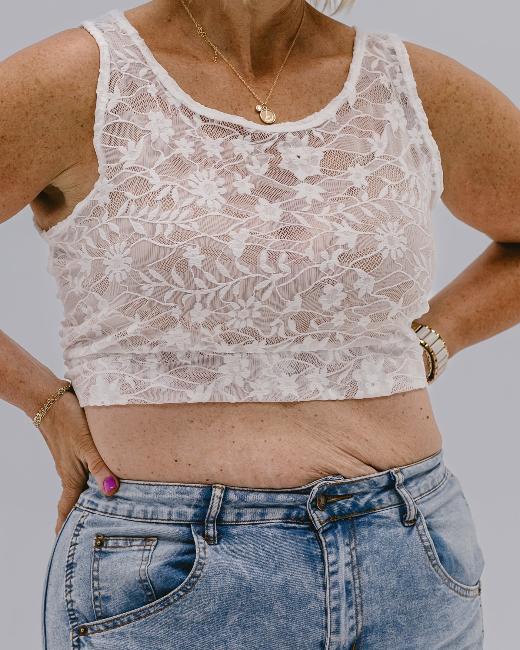Full Lace Tank Halftee - P's One-Stop Shop 