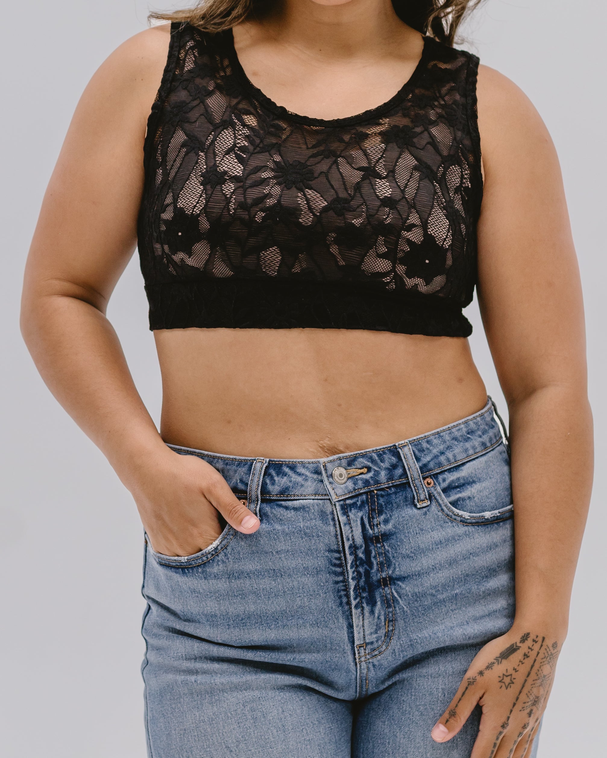 Full Lace Tank Halftee - P's One-Stop Shop 