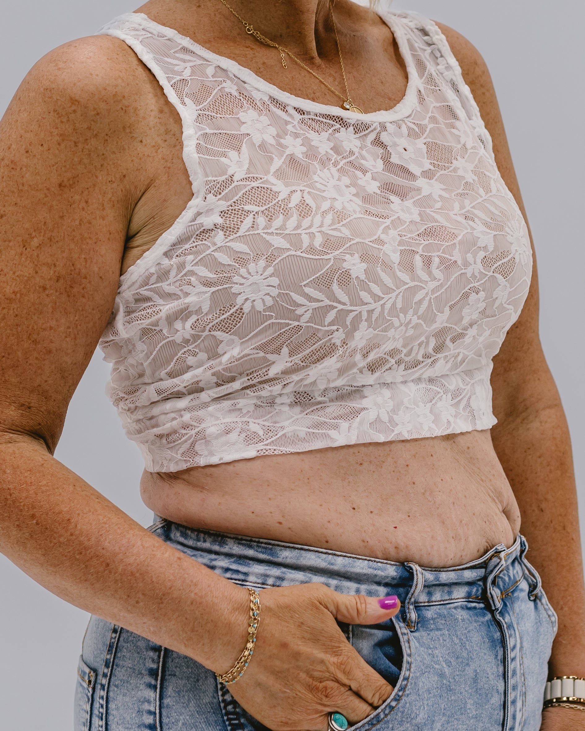 Full Lace Tank Halftee - P's One-Stop Shop 