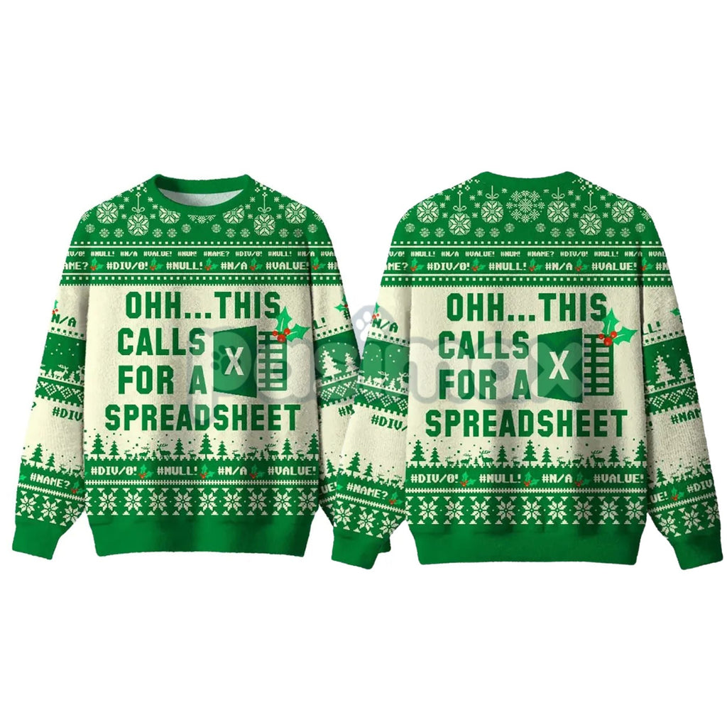 Geeksoutfit Geeky Ugly Sweater Round Neck Long Sleeve Christmas Sweater Perfect for Fall and Winter Casual Knitwear for Men and Women - P's One-Stop Shop 