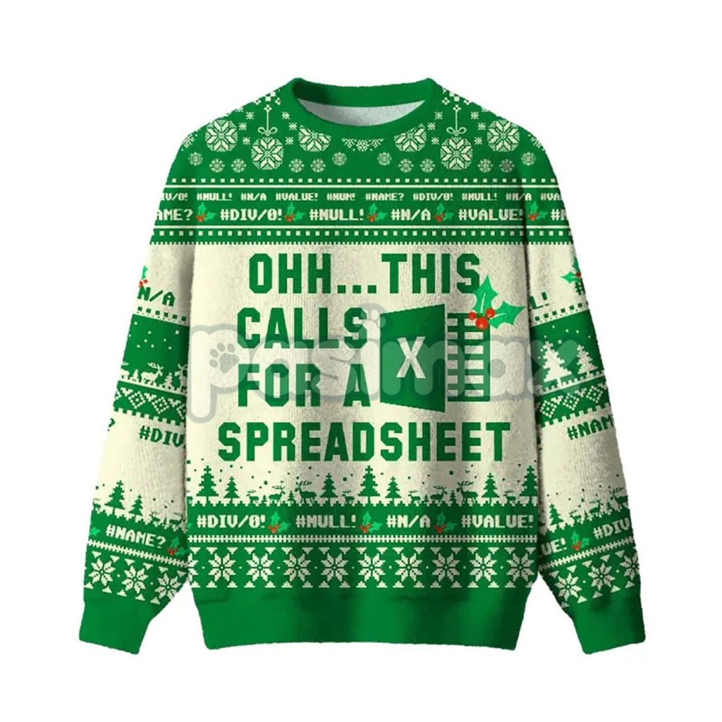 Geeksoutfit Geeky Ugly Sweater Round Neck Long Sleeve Christmas Sweater Perfect for Fall and Winter Casual Knitwear for Men and Women - P's One-Stop Shop 