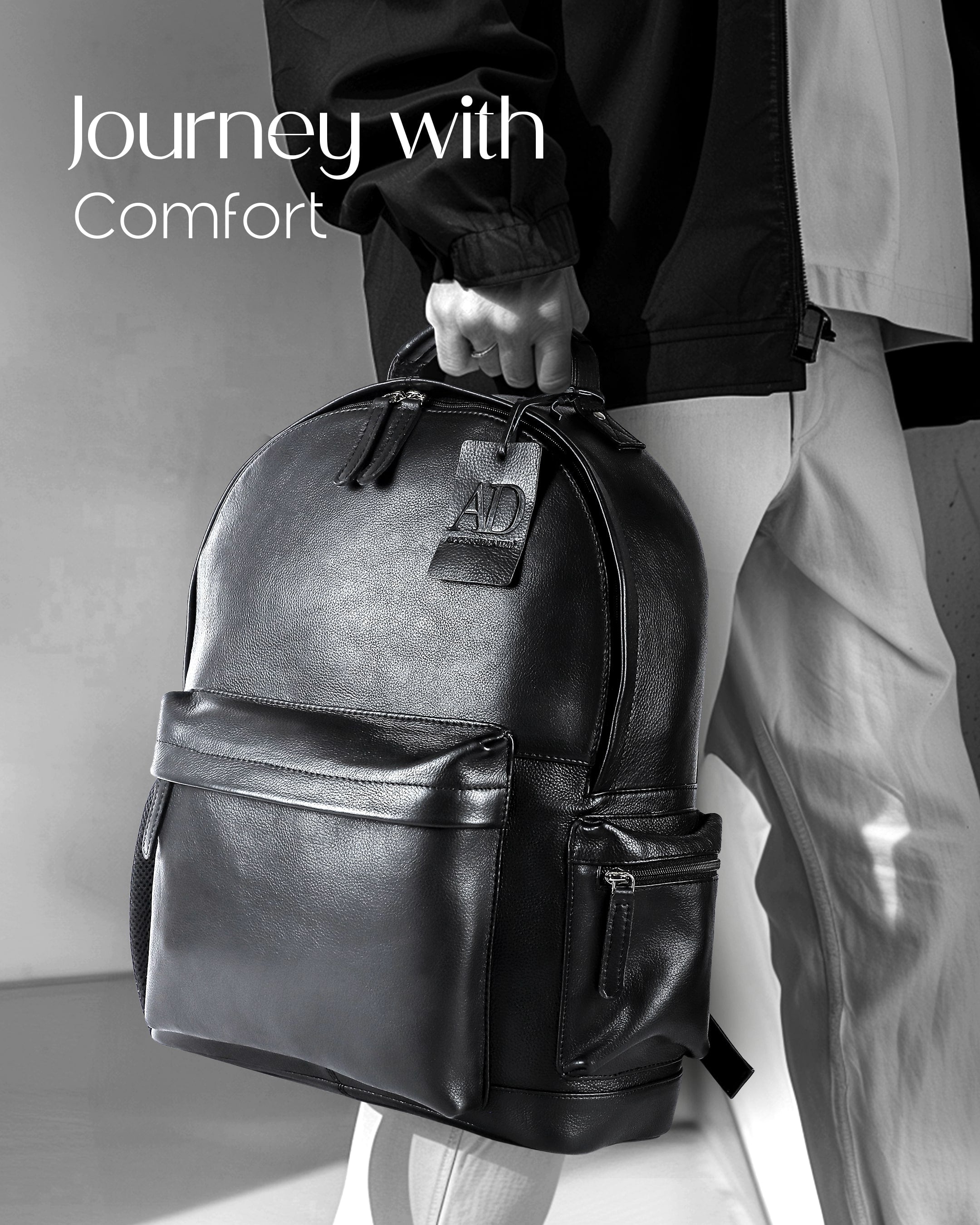 Genuine Leather Backpack - P's One-Stop Shop 