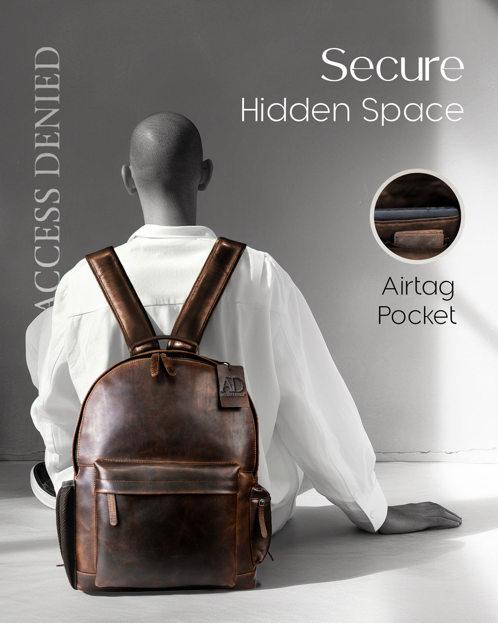 Genuine Leather Backpack - P's One-Stop Shop 