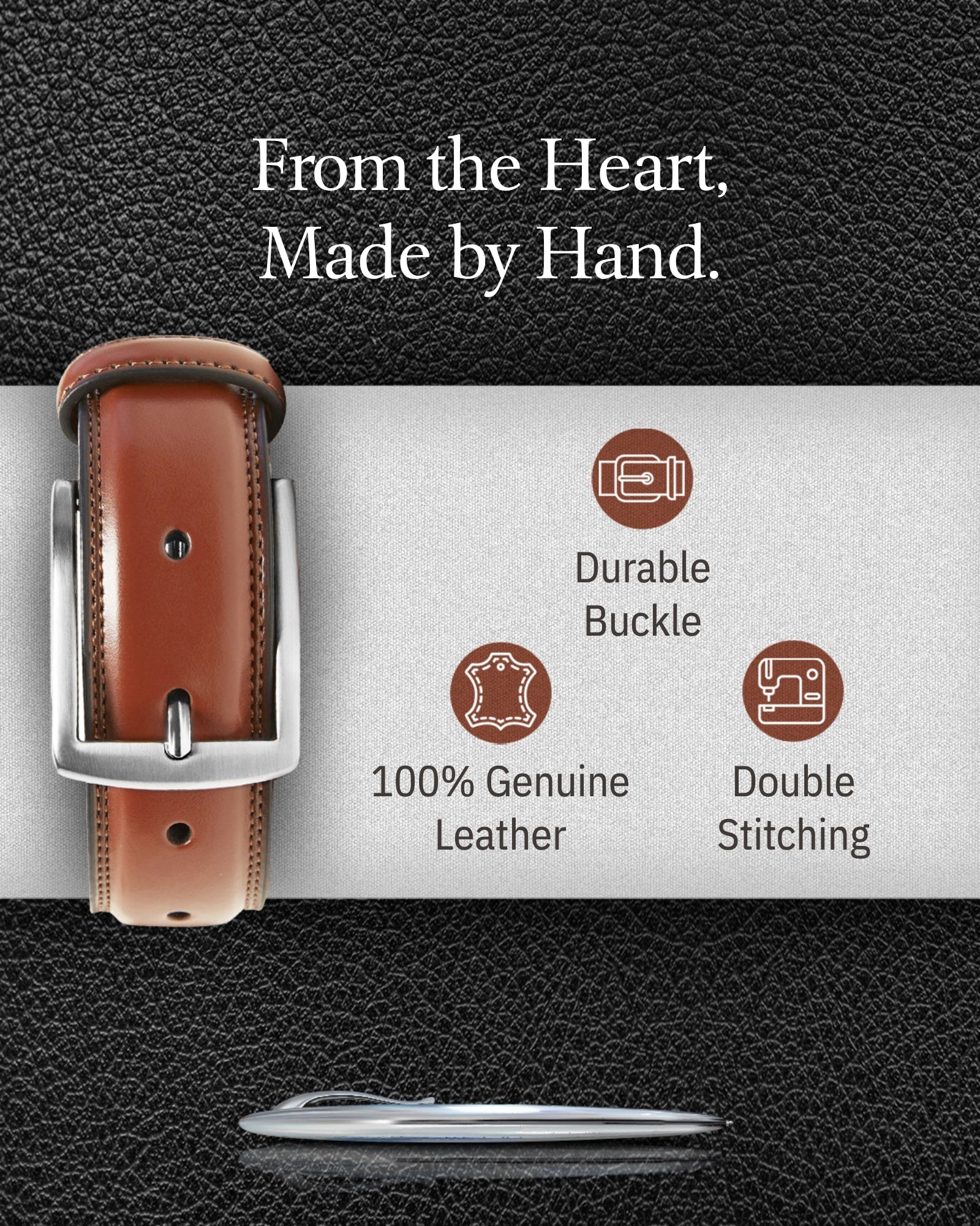 Genuine Leather Belt - P's One-Stop Shop 