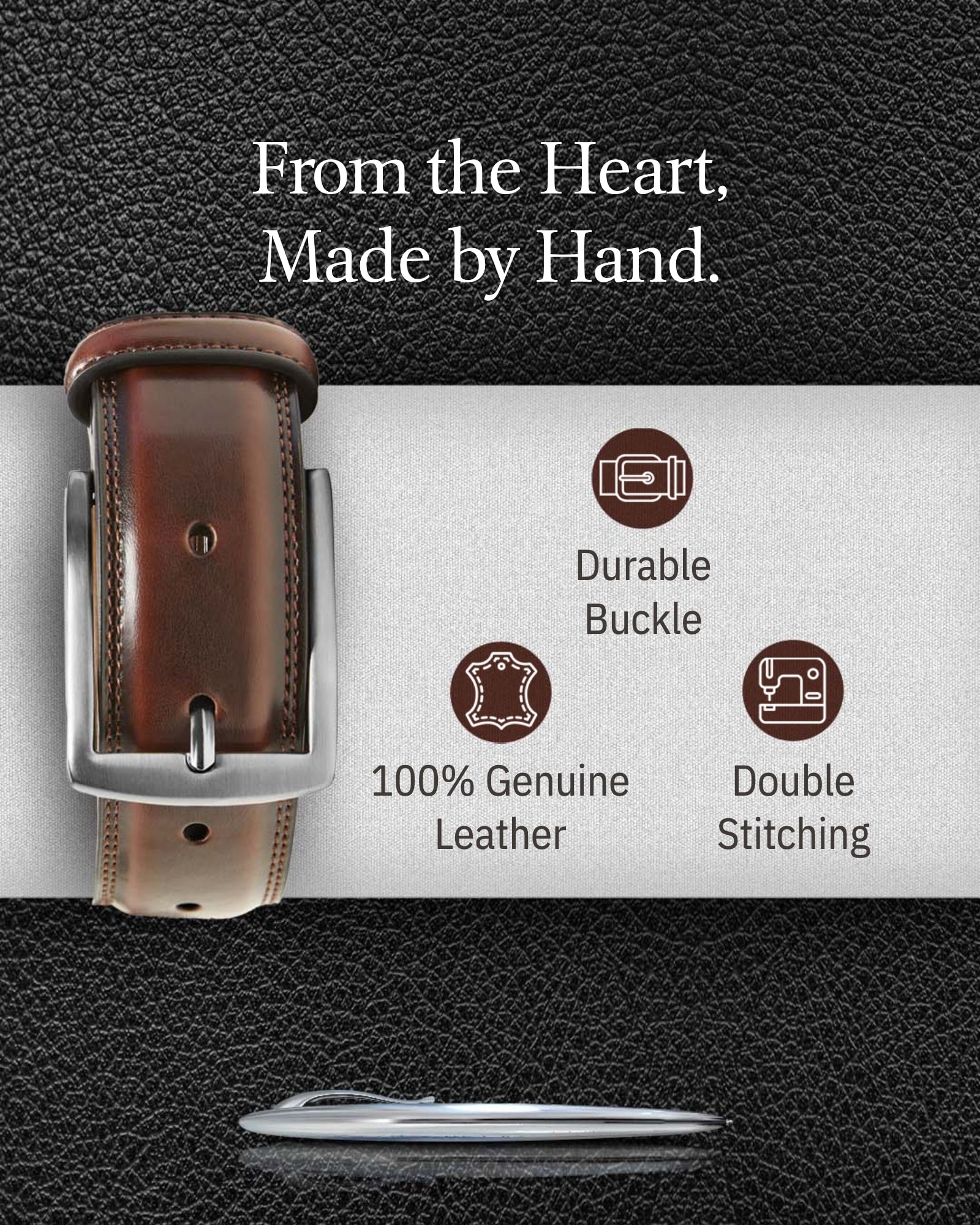 Genuine Leather Belt - P's One-Stop Shop 