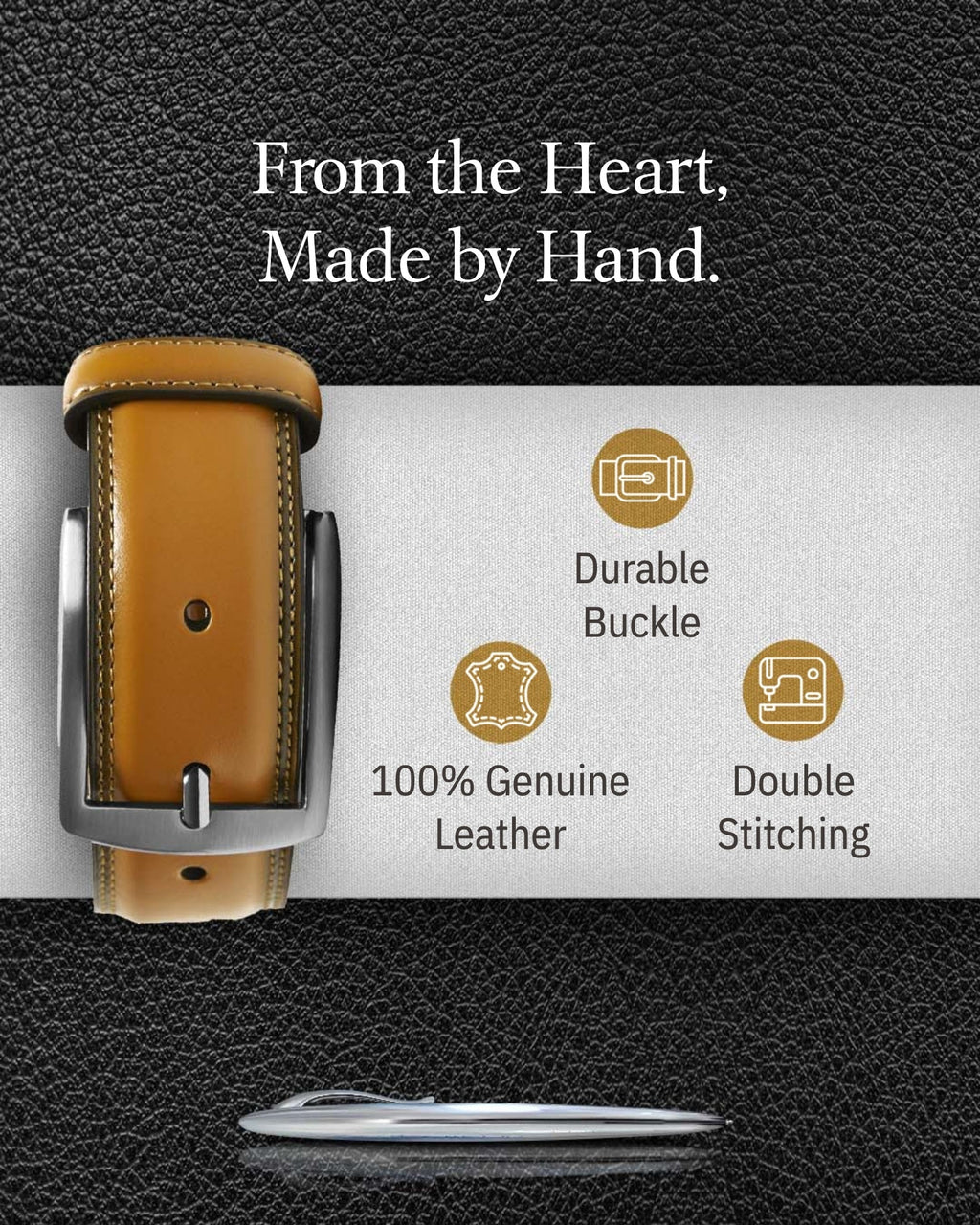 Genuine Leather Belt - P's One-Stop Shop 
