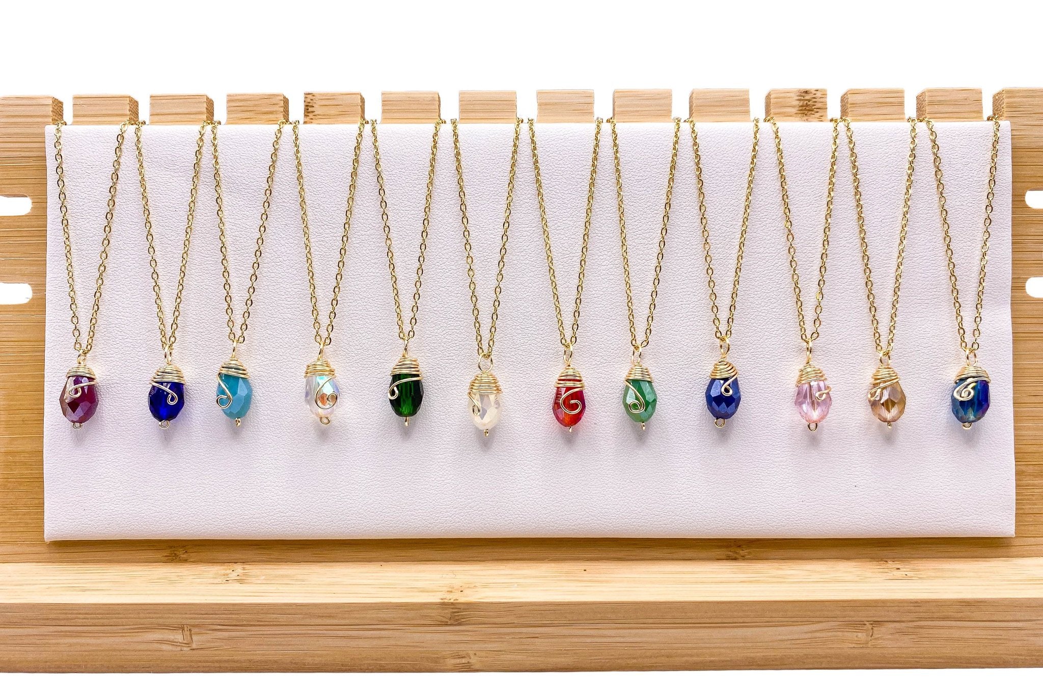 Gold Birthstone necklace - P's One-Stop Shop 