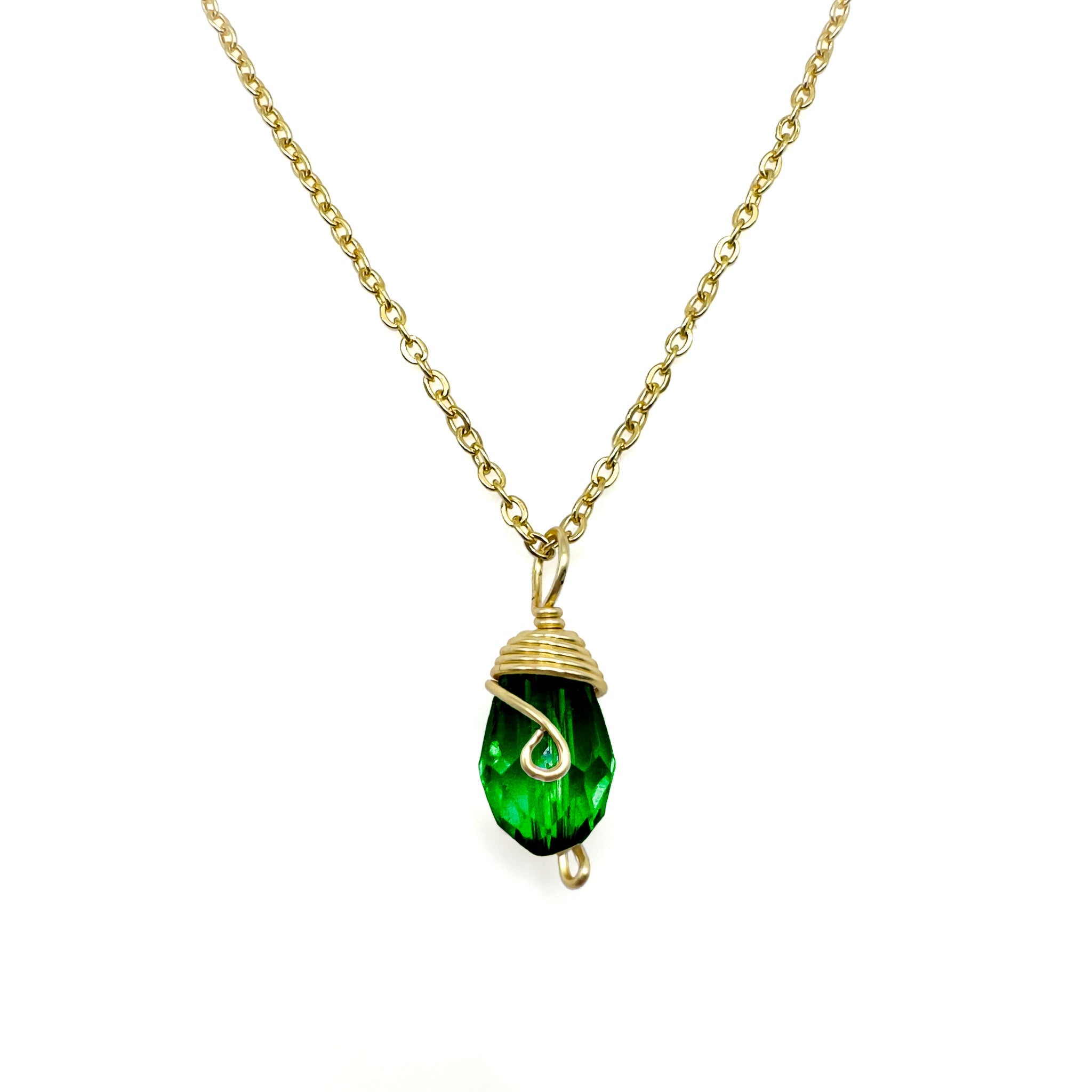 Gold Birthstone necklace - P's One-Stop Shop 