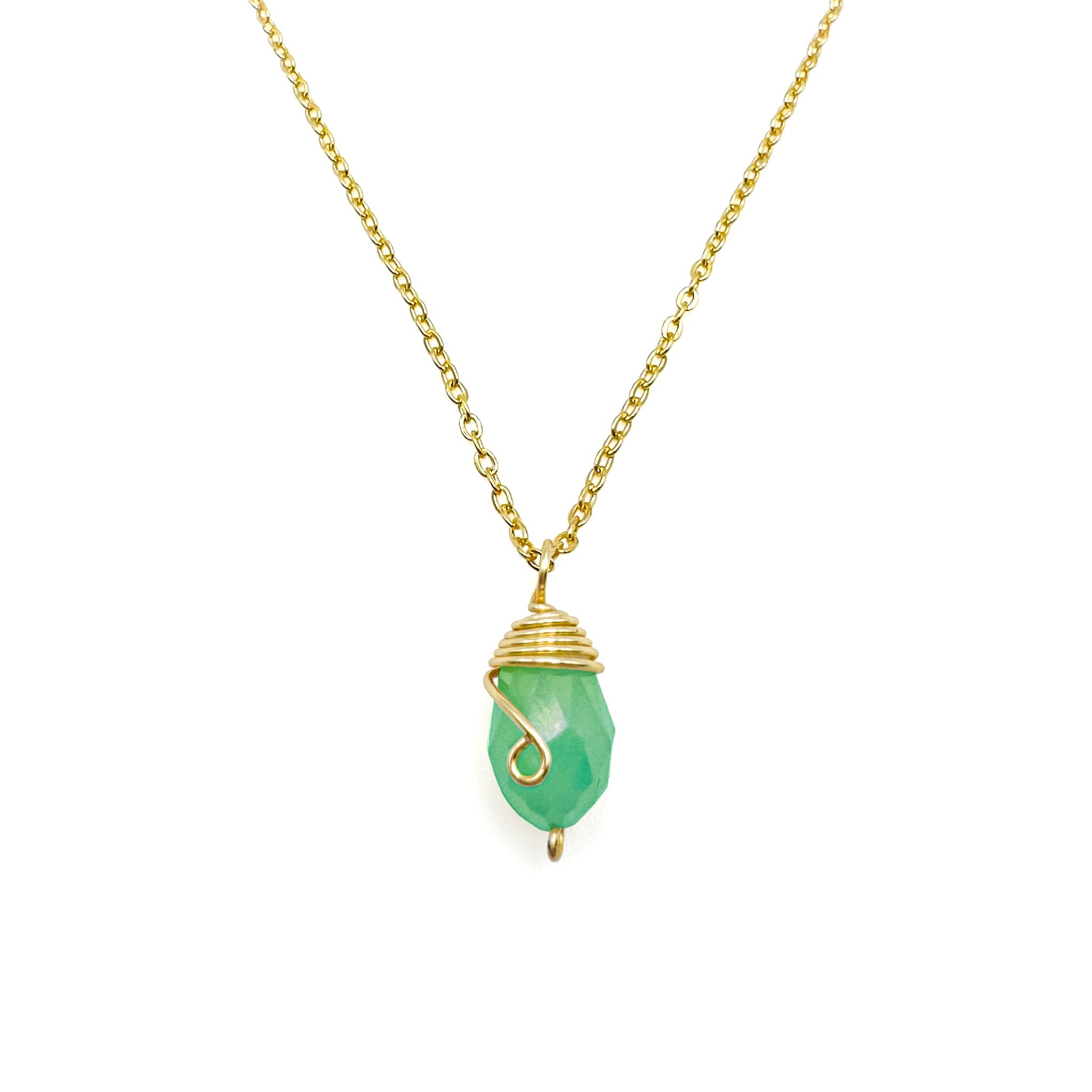 Gold Birthstone necklace - P's One-Stop Shop 