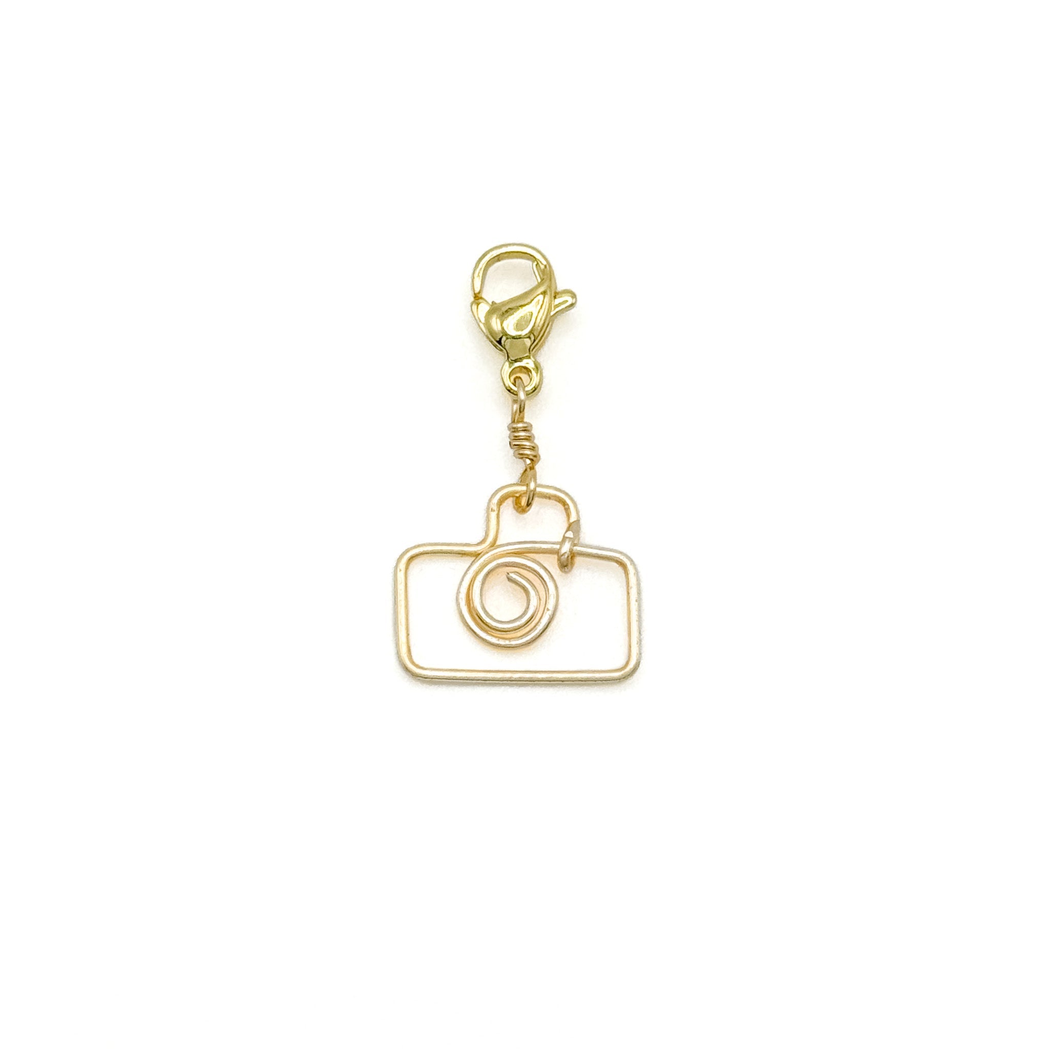Gold Wire Camera Charm for Necklace & Bracelet - P's One-Stop Shop 