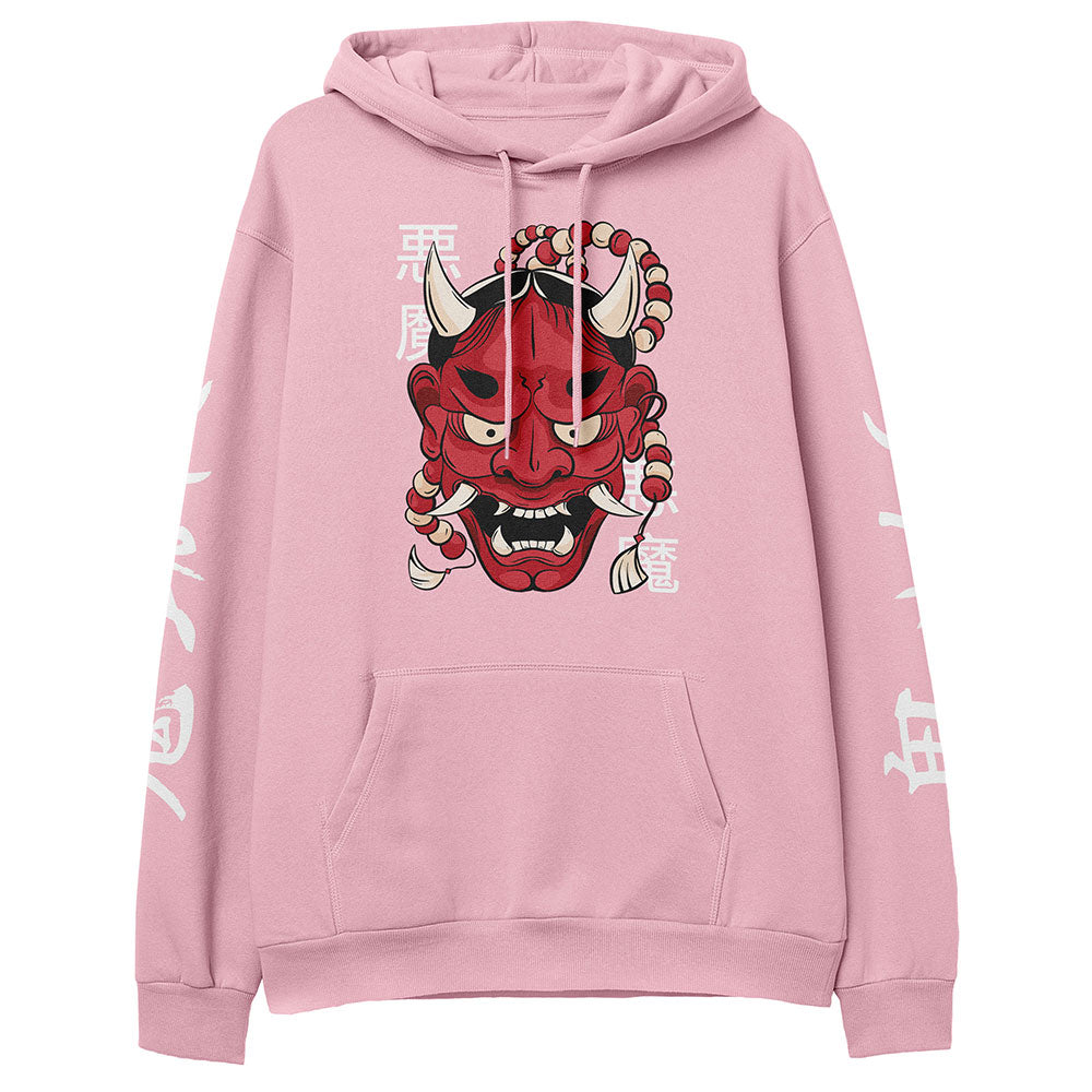 Hannya Demon Mask Hoodie - P's One-Stop Shop 