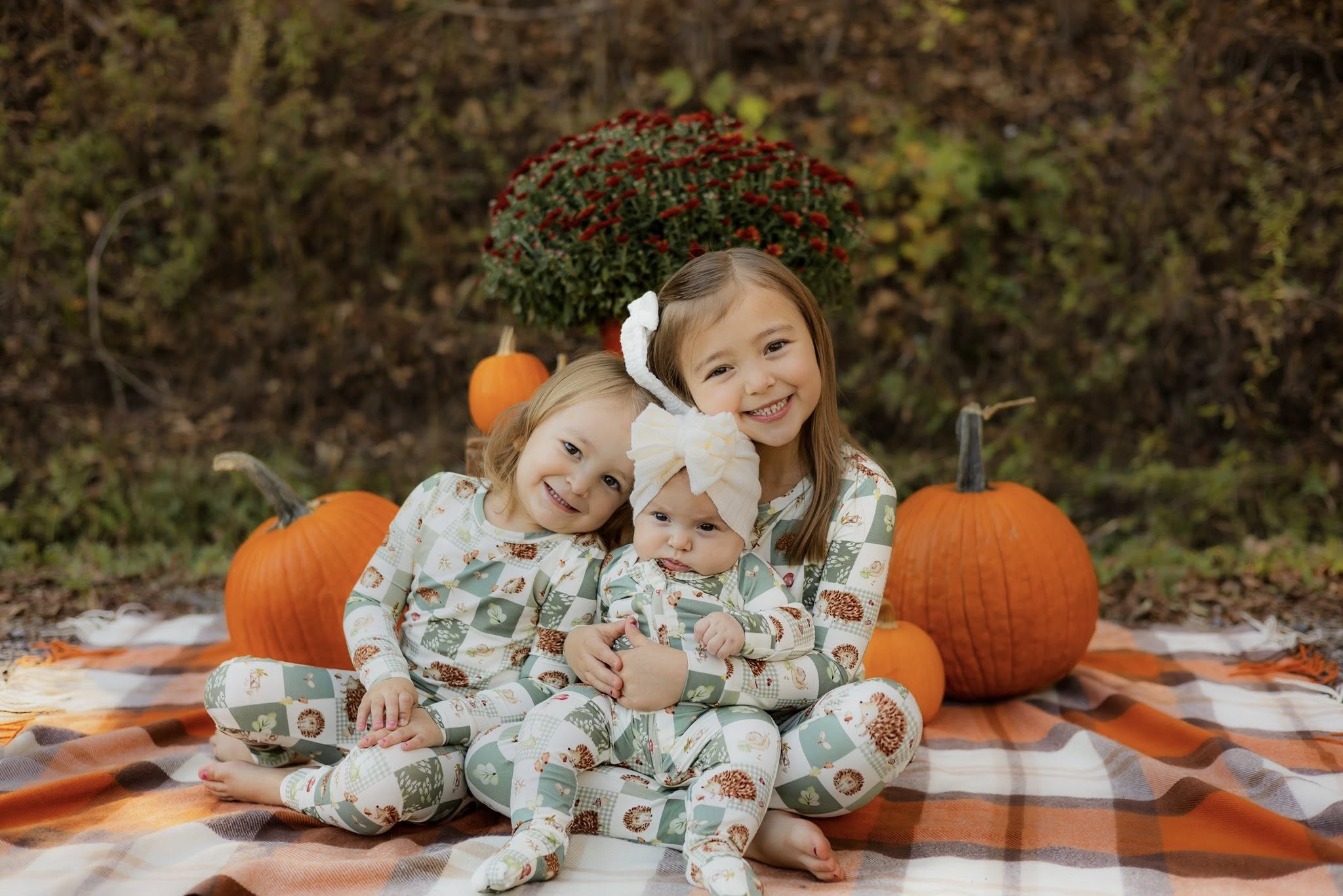 Harvest Hedgehogs Bamboo Zippy Pajamas - P's One-Stop Shop 