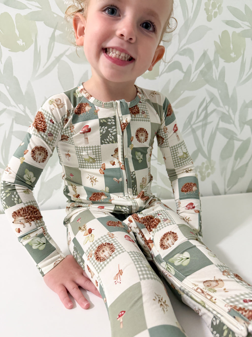 Harvest Hedgehogs Bamboo Zippy Pajamas - P's One-Stop Shop 