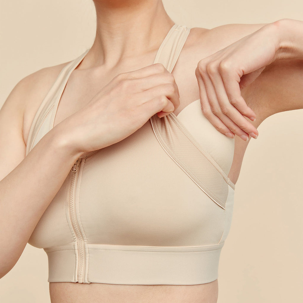 Hero Front‑Closure Sports Bra - Buff - P's One-Stop Shop 