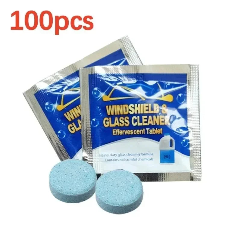 ISGTDRM Solid Cleaner Car Windscreen Cleaner Effervescent Tablet Auto Wiper Glass Solid Cleaning Concentrated Tablets Detergent - P's One-Stop Shop 