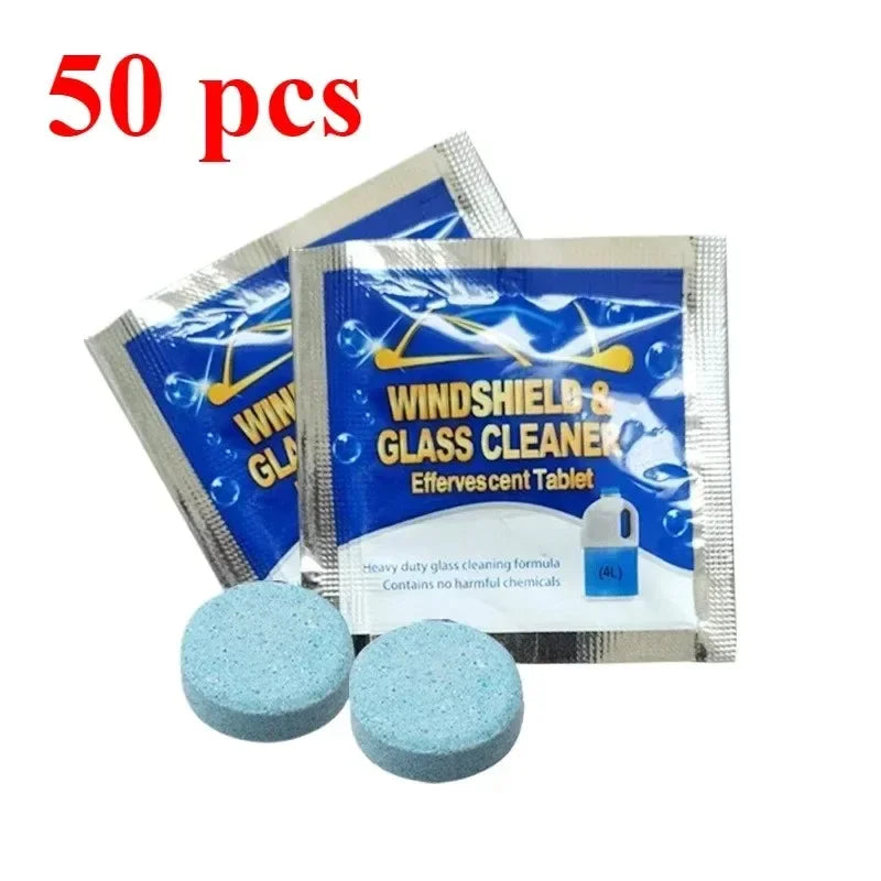 ISGTDRM Solid Cleaner Car Windscreen Cleaner Effervescent Tablet Auto Wiper Glass Solid Cleaning Concentrated Tablets Detergent - P's One-Stop Shop 