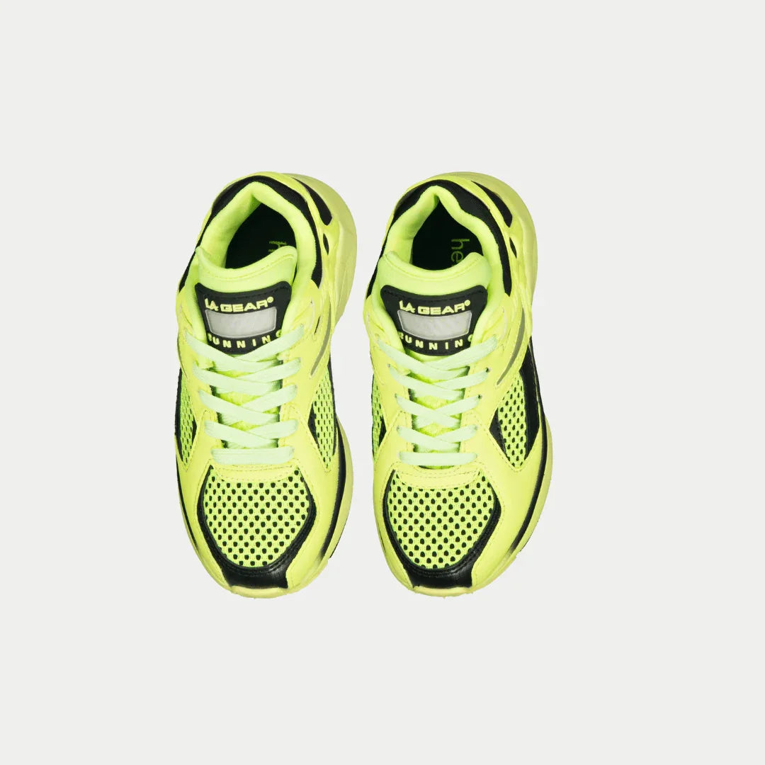 LA Gear Kids Catapult Light-Up x Glow Lowtop | Neon Yellow x Black - P's One-Stop Shop 
