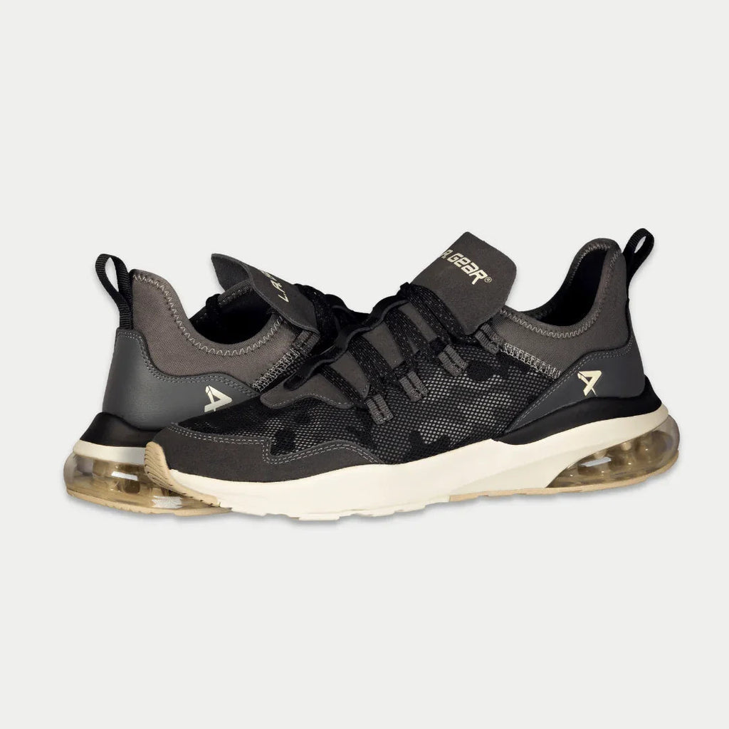 LA Gear Men’s Runyon Lowtop | Black x Gray - P's One-Stop Shop 