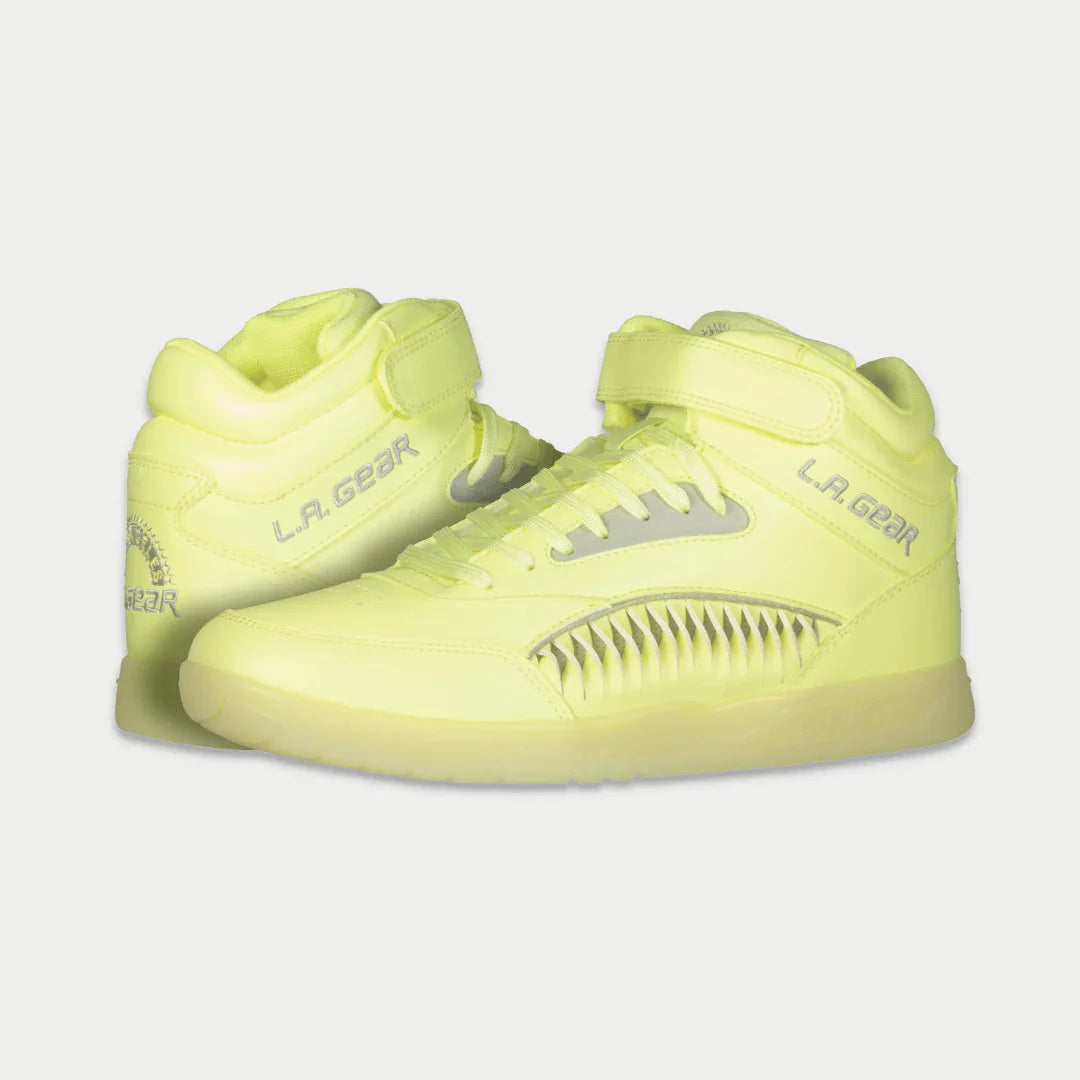 LA Gear Women’s Flame Hightop | Neon Yellow Glow - P's One-Stop Shop 